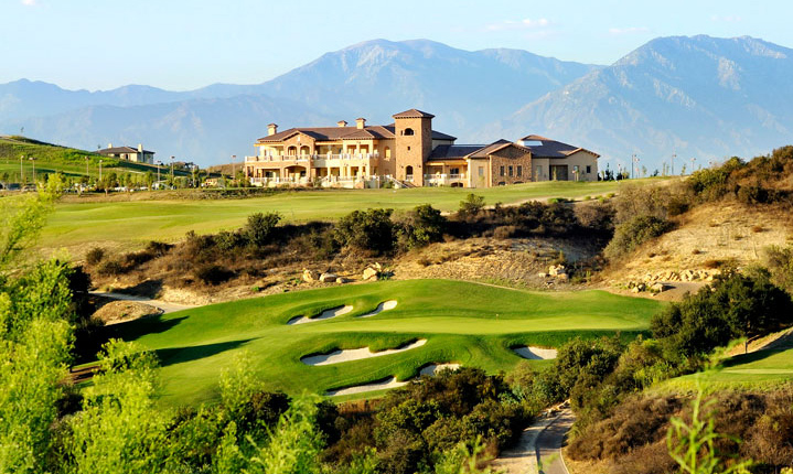 Large mansion with golf course in chino hills CA, 