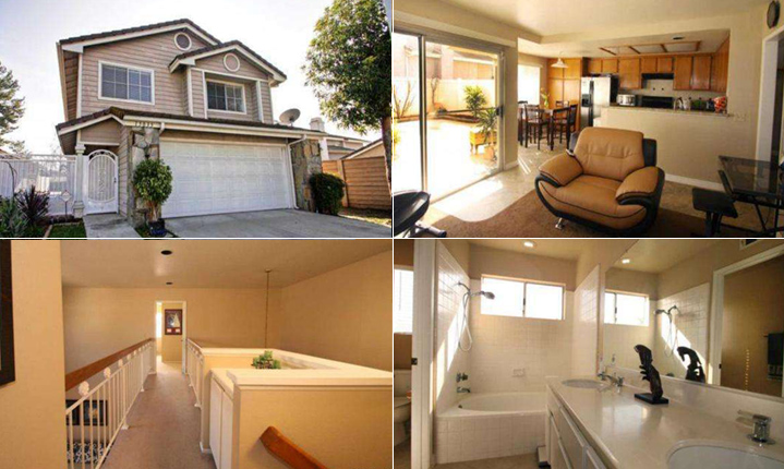 Collage of images showcasing a featured listing home in chino hills